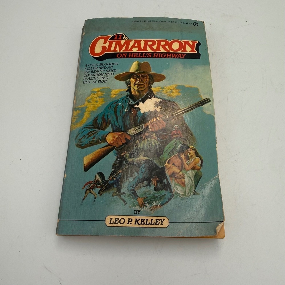 Cimarron On Hell's Highway #11 Leo P Kelley 1984 Vintage Western Paperback Book